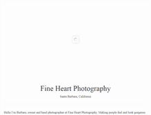 Tablet Screenshot of fineheartphotography.com